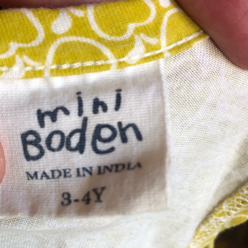 Mini Boden sleeveless Apple top - size 3-4T - Picture 6 of 6